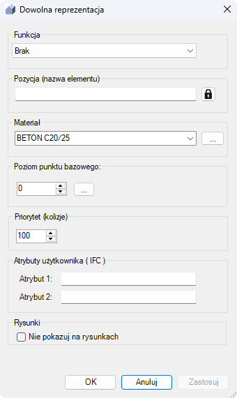 BiK Konstruktor BIM - Dowolna reprezentacja