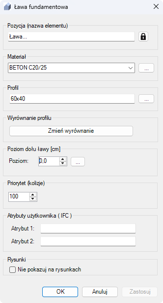 BiK Konstruktor BIM - Modelowanie ławy fundamentowej