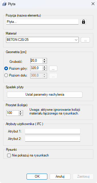 BiK Konstruktor BIM - Modelowanie płyty