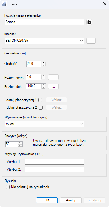BiK Konstruktor BIM - Modelowanie ściany