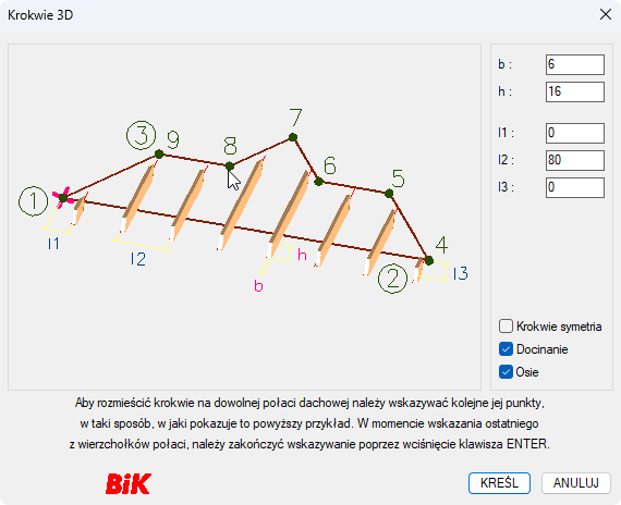 BiK Drewno - krokwie 3D