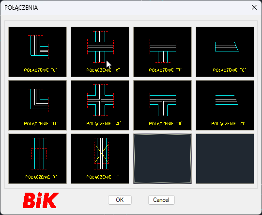 BiK Architektura - połączenie X