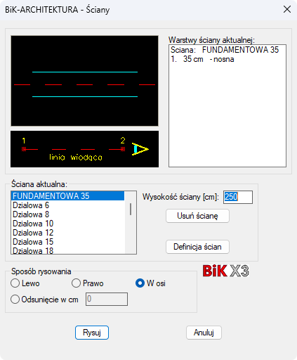 BiK Architektura - rysuj ścianę