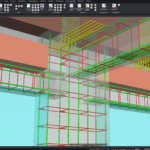 wizualizacja 3D zbrojenia ściany i belek w programie BiK Żelbet BIM